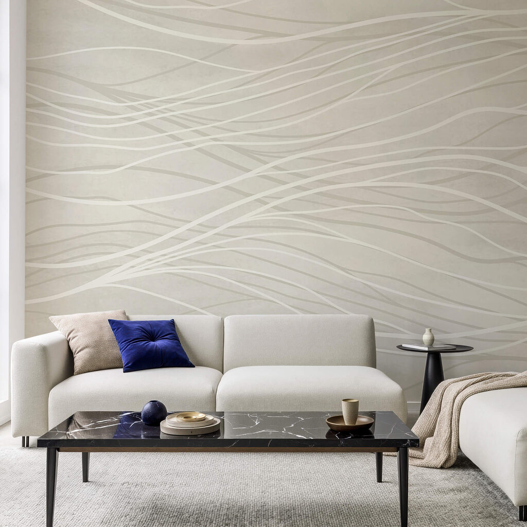 Linii albe pe o suprafață albă