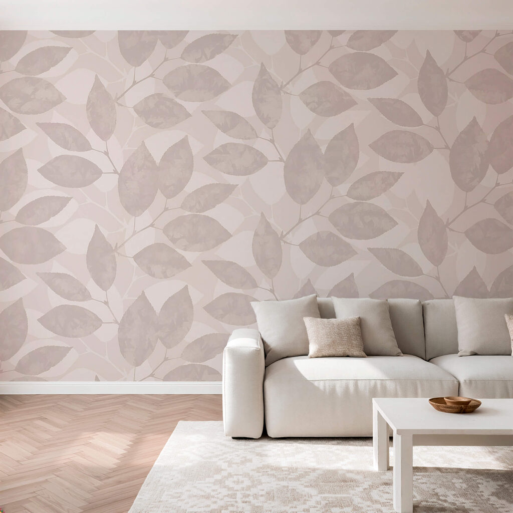 Model de frunze pe fond alb