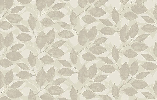 Pattern of leaves on a white background