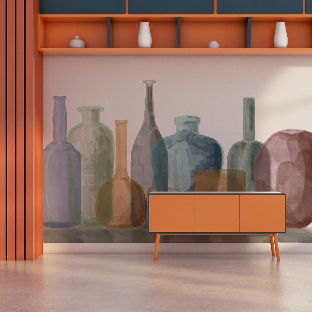 Grup de sticle de sticlă