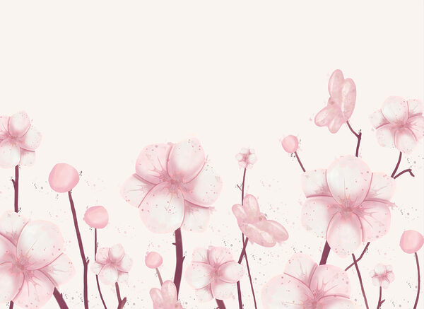 Group of pink flowers Group of pink flowers