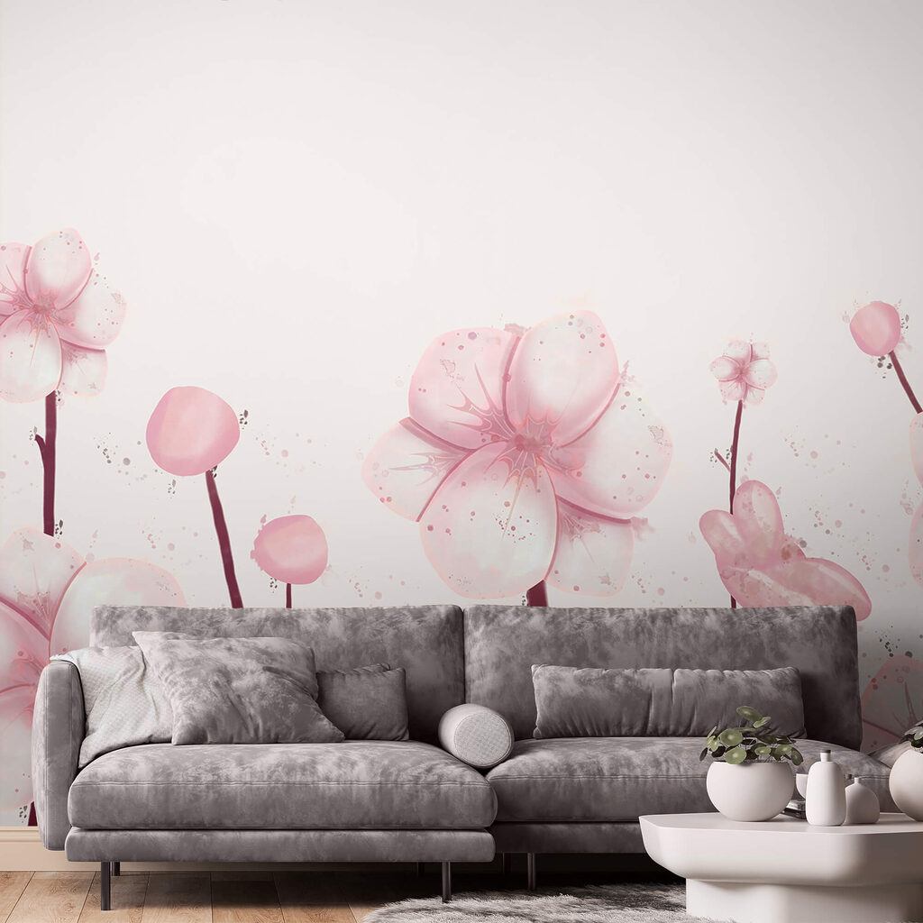 Grup de flori roz Grup de flori roz