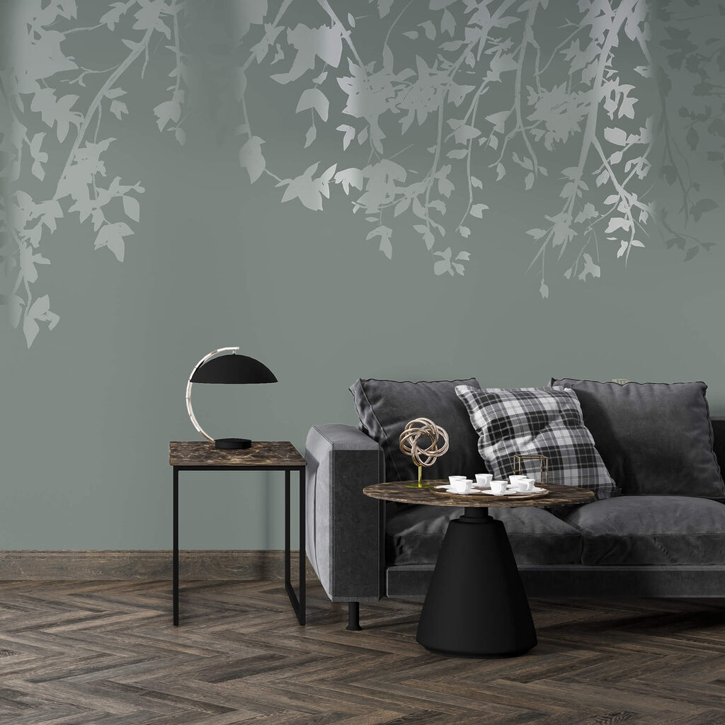 Ramuri de copac cu frunze