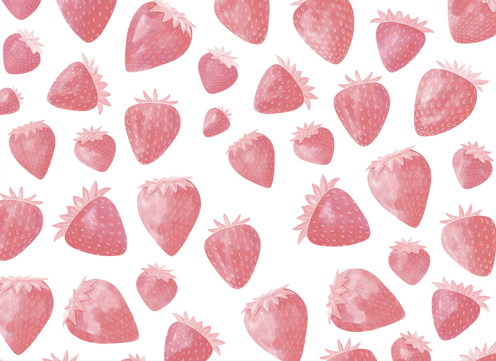 Pattern of strawberries Pattern of strawberries