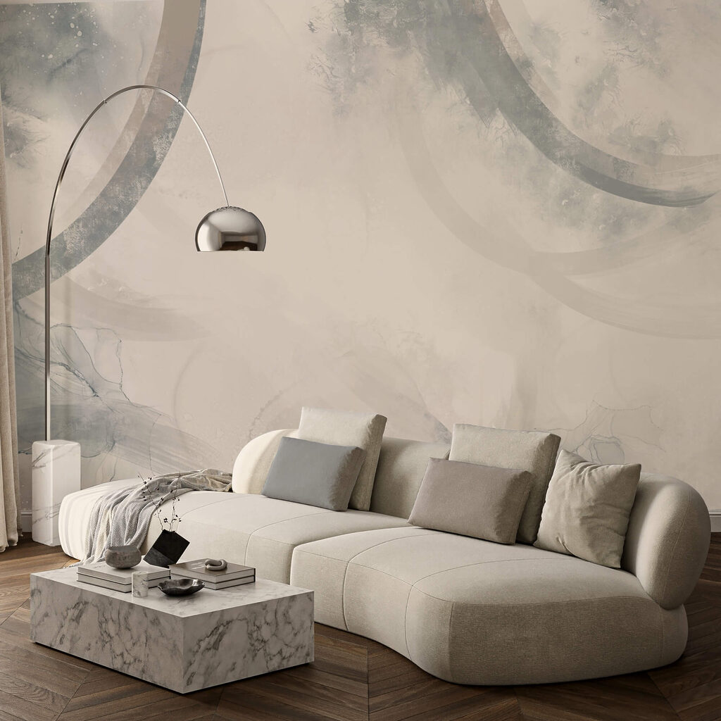 Fundal alb și gri cu cercuri alb-negru