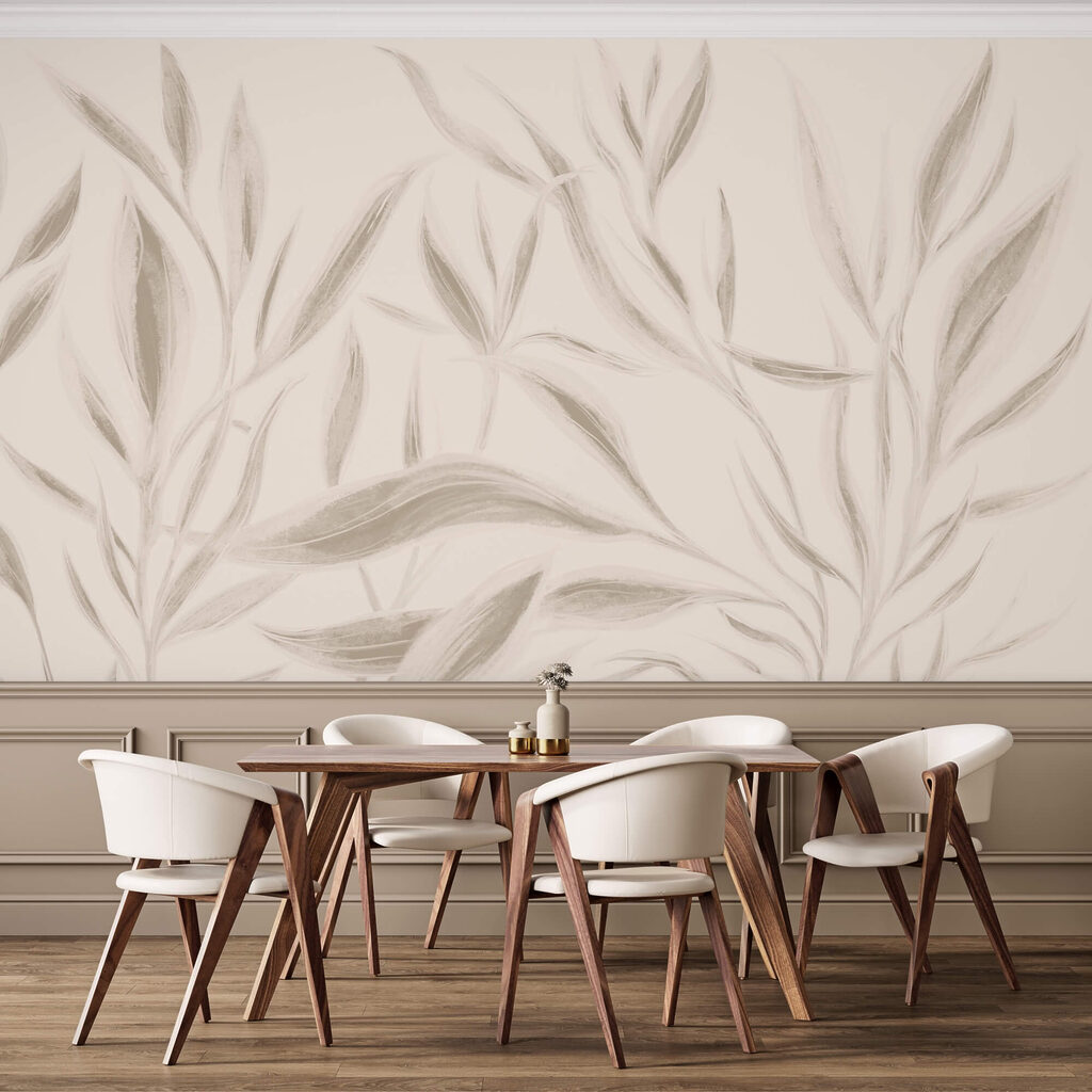 Frunze delicate pe un fundal moale