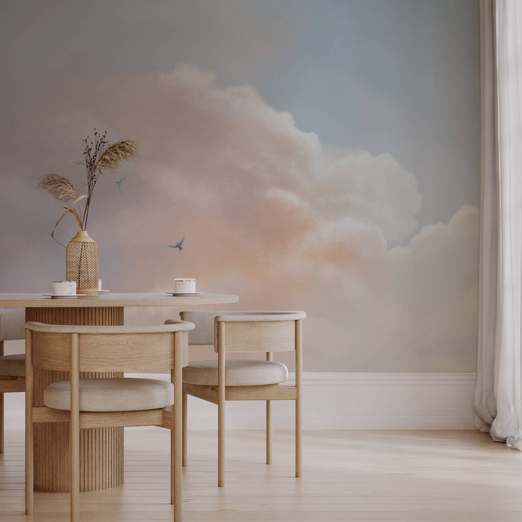 Păsări zburând pe cer