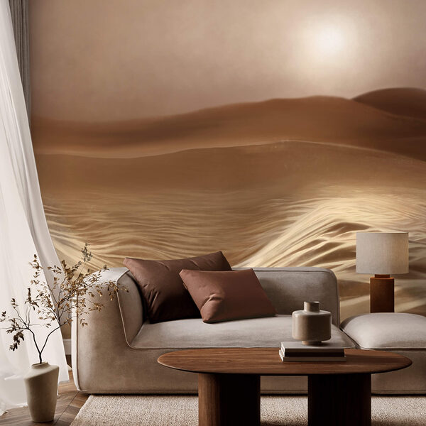 Deșert cu valuri și soare