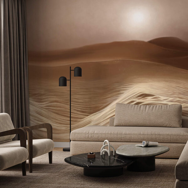 Deșert cu valuri și soare