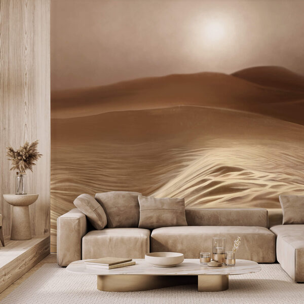 Deșert cu valuri și soare