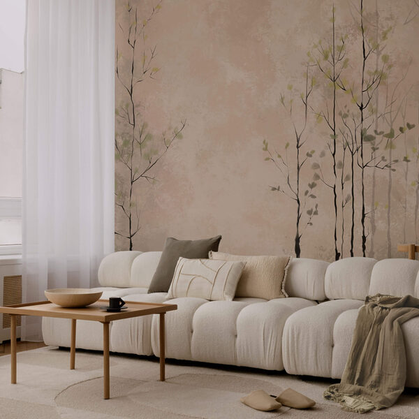 Grup de copaci cu frunze