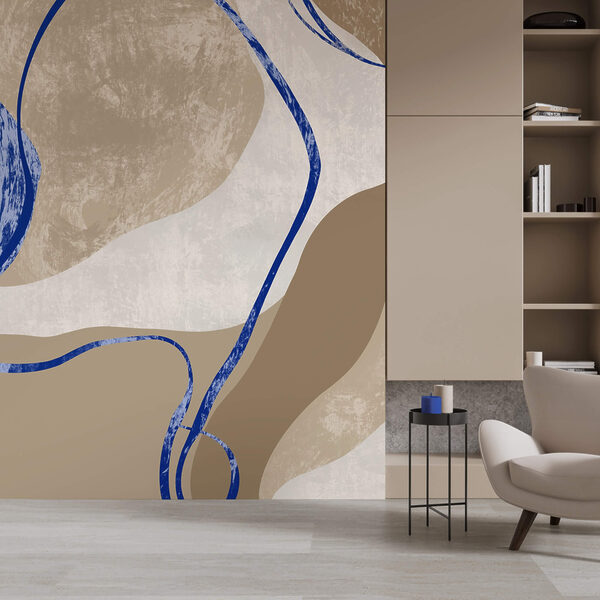 Model albastru și alb