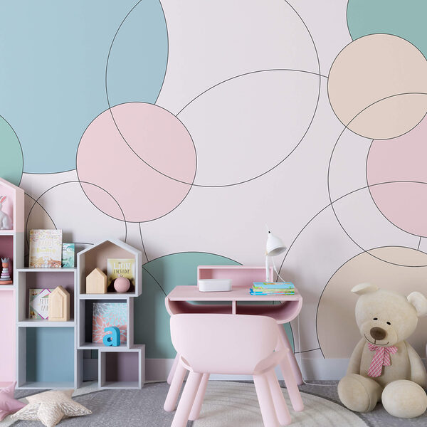 Model cu cercuri și frunze