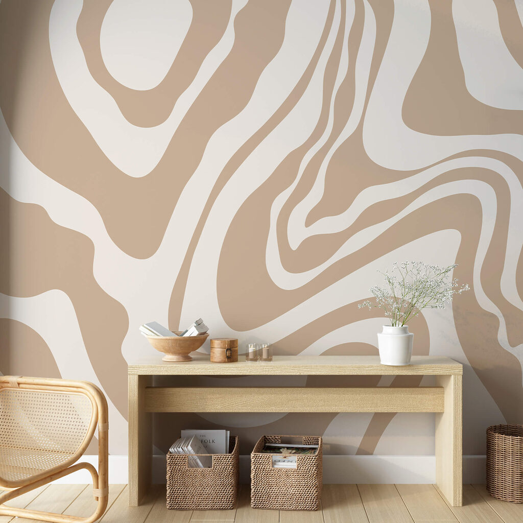 Vârtejuri albe și maro