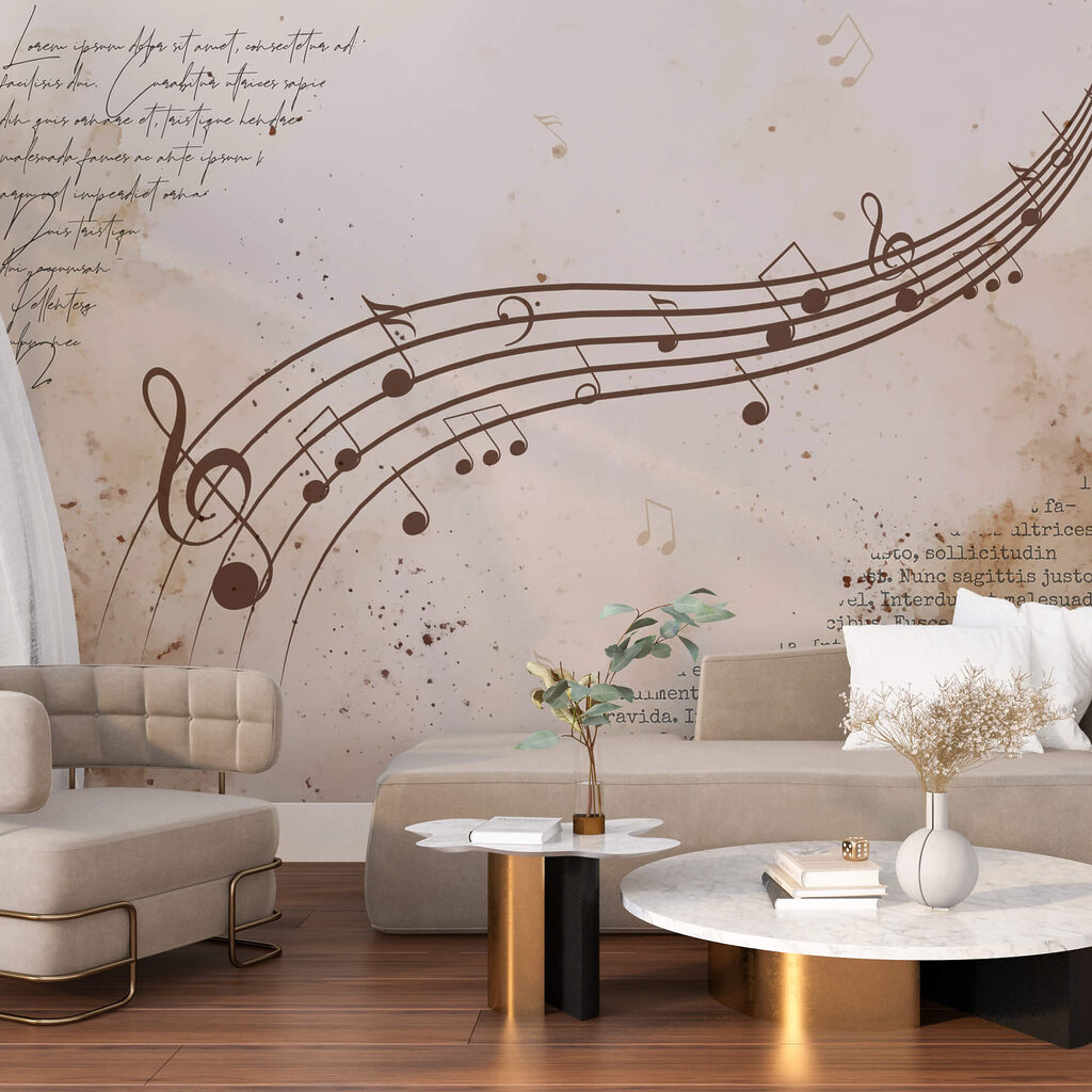 Note muzicale pe o partitură Note muzicale pe o partitură