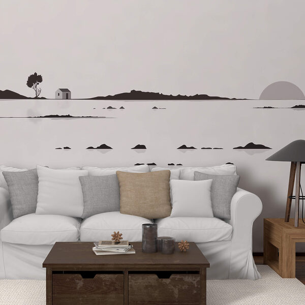 Casă în mijlocul unui lac