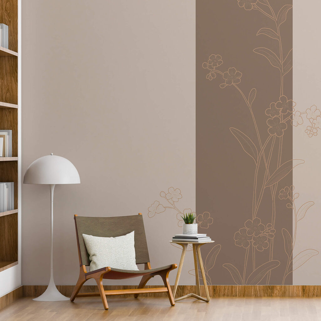Design floral elegant pe fundal liniștitor