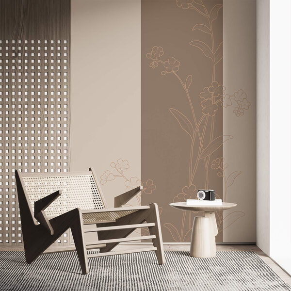 Design floral elegant pe fundal liniștitor