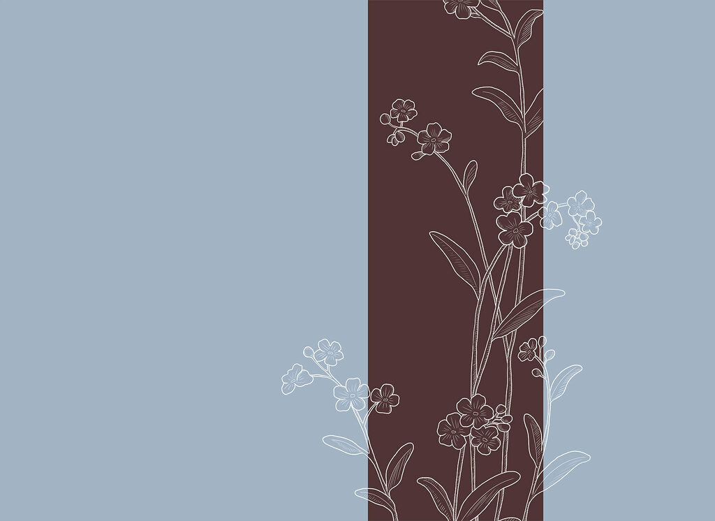 Elegant flowers on a two-tone background Elegant flowers on a two-tone background