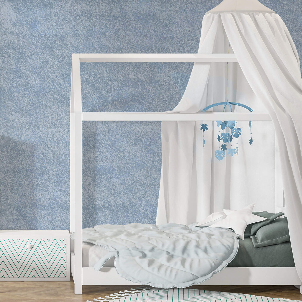 Suprafață cu pete albastre și albe