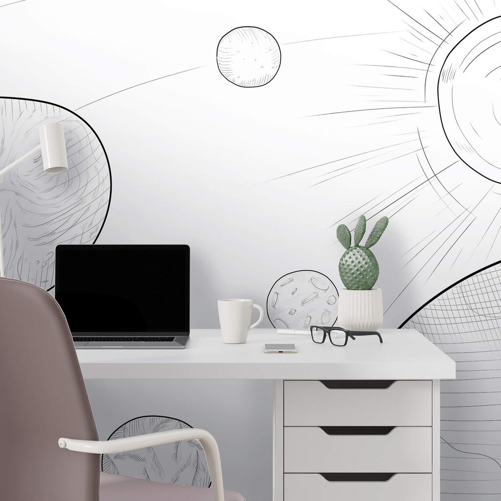 Desenul planetelor și al soarelui Desenul planetelor și al soarelui