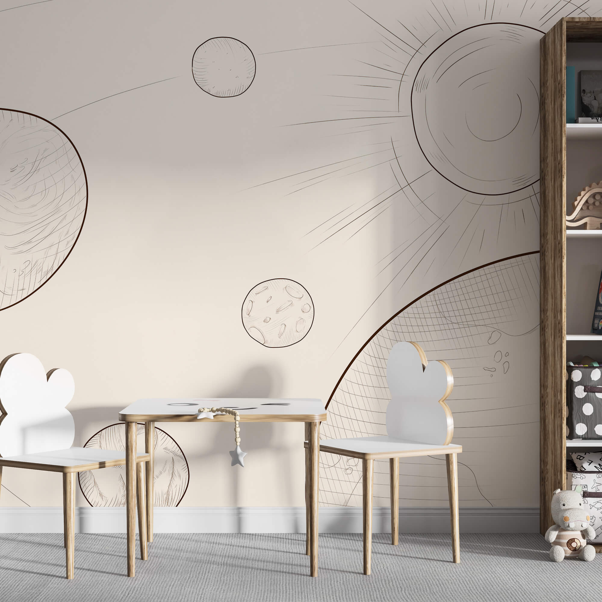 Desenul soarelui și al pământului