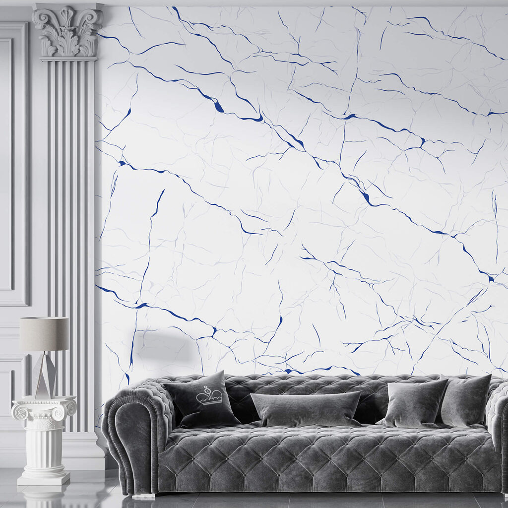 Suprafață albă cu linii albastre Suprafață albă cu linii albastre