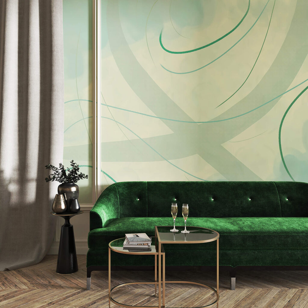 Vârtejuri delicate de culoare și formă