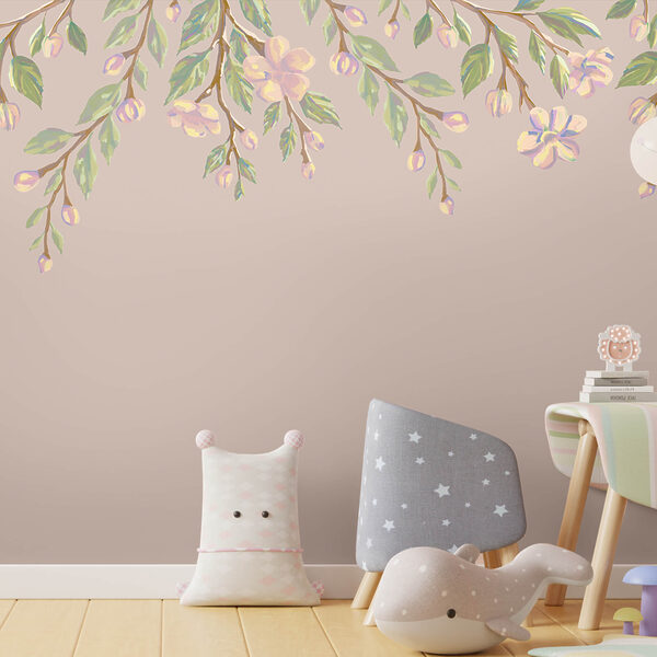 Design floral delicat pe un fundal moale