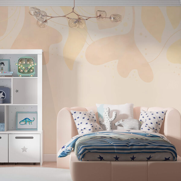 Frunze delicate în culori pastelate pe un fundal moale Frunze delicate în culori pastelate pe un fundal moale