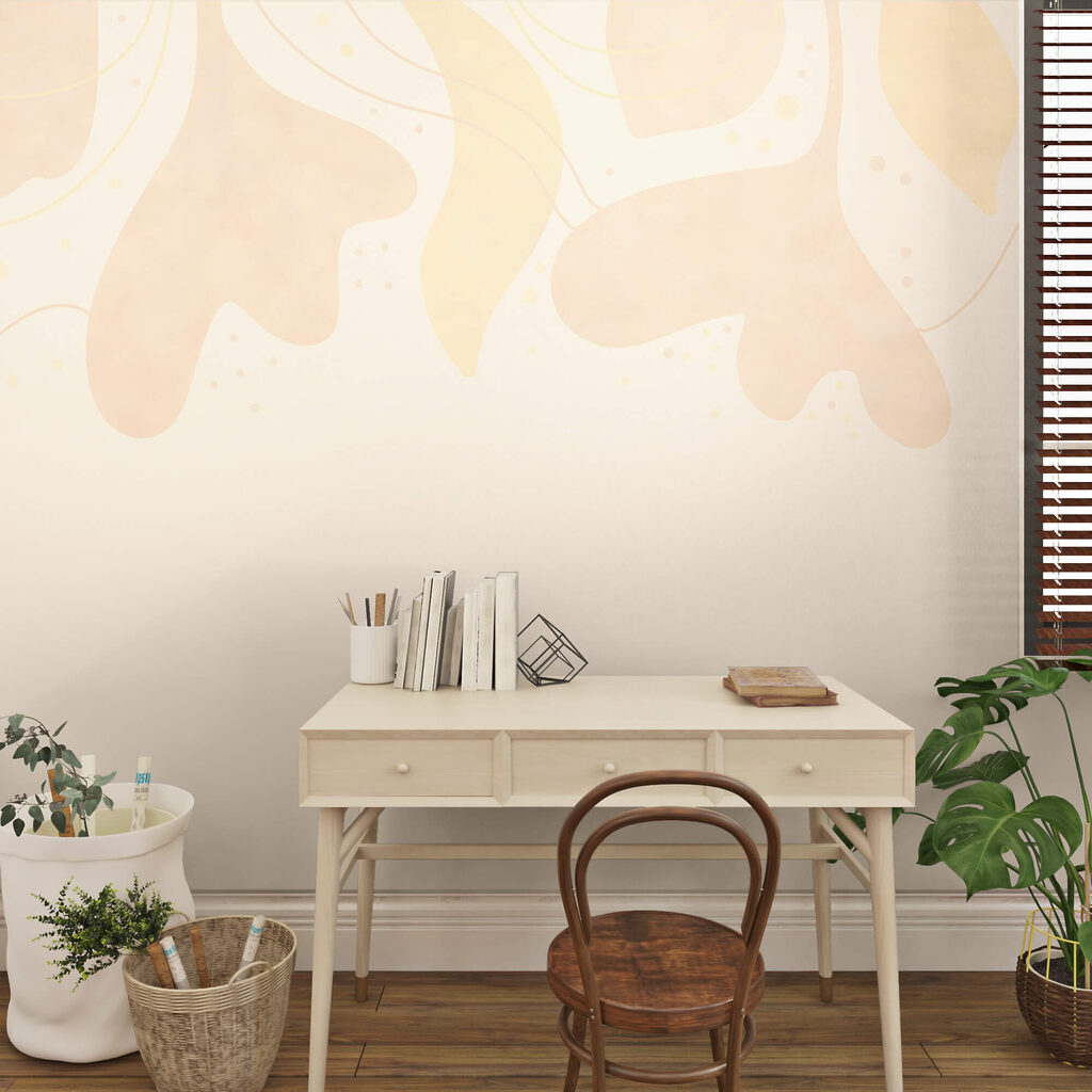 Frunze delicate în culori pastelate pe un fundal moale Frunze delicate în culori pastelate pe un fundal moale