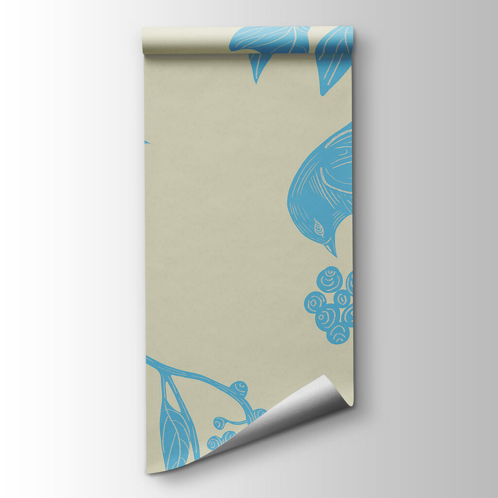 Drawing of birds on a branch Drawing of birds on a branch