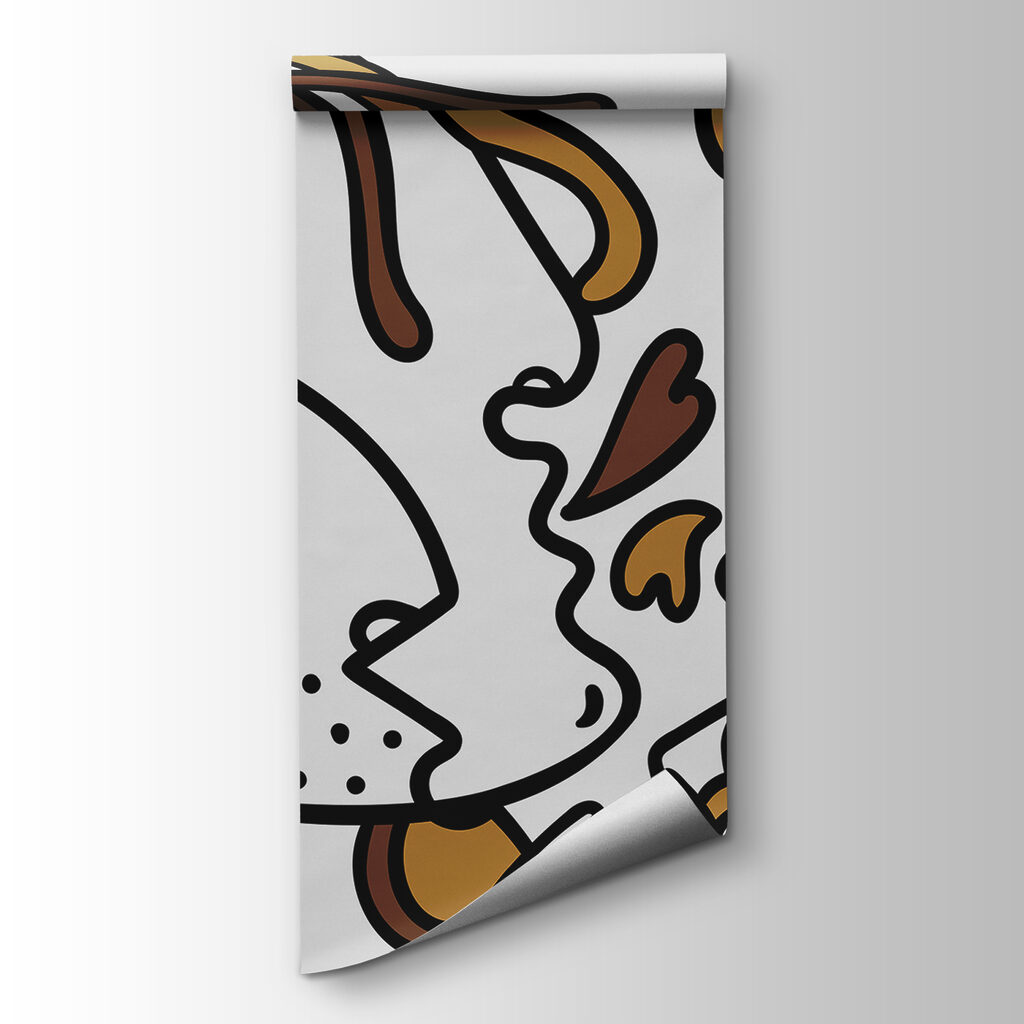 Drawing of a couple of people