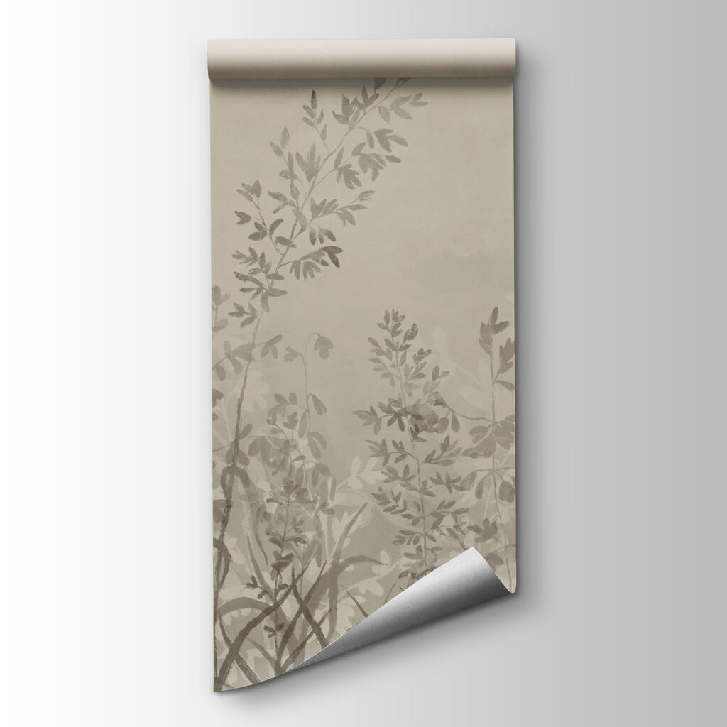 Soft foliage in muted tones