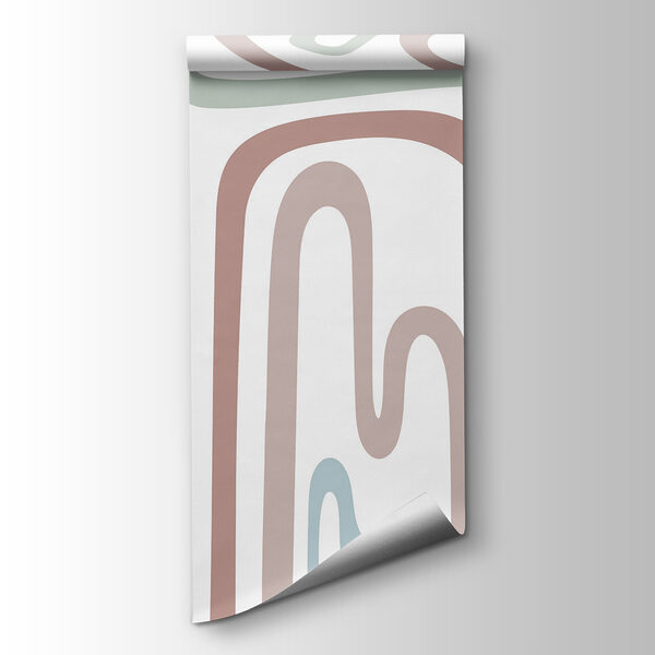 Colorful lines on a white background