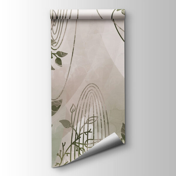 Nature-inspired abstract design in greens Nature-inspired abstract design in greens