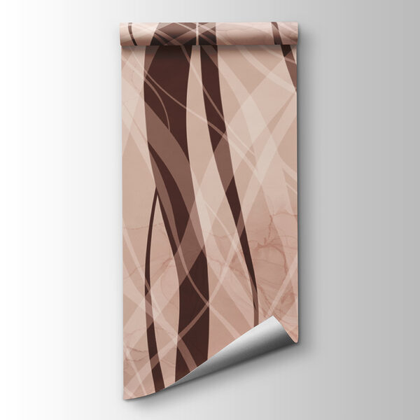 Soft waves in warm earth tones