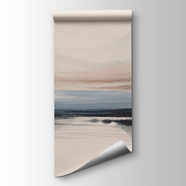 Watercolor painting of a lake