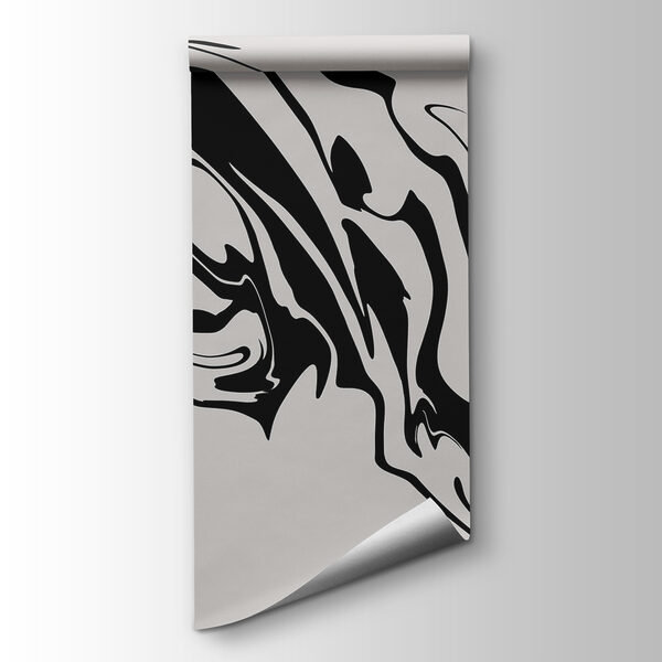 Black and white swirly pattern