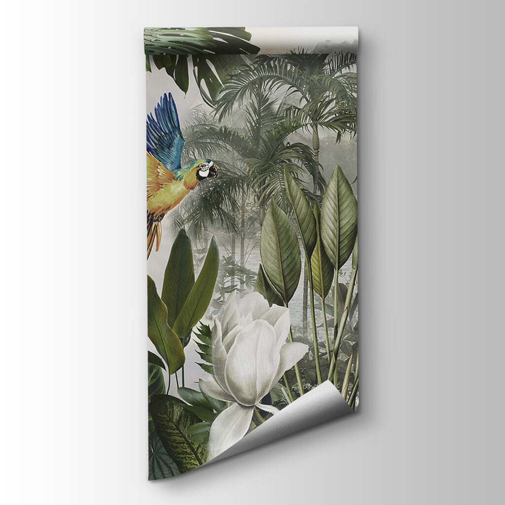 Group of birds in a forest