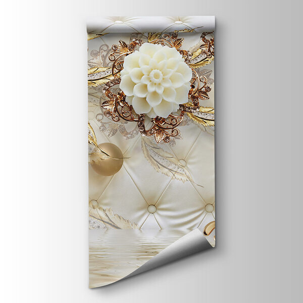 Elegant floral design on luxurious texture Elegant floral design on luxurious texture