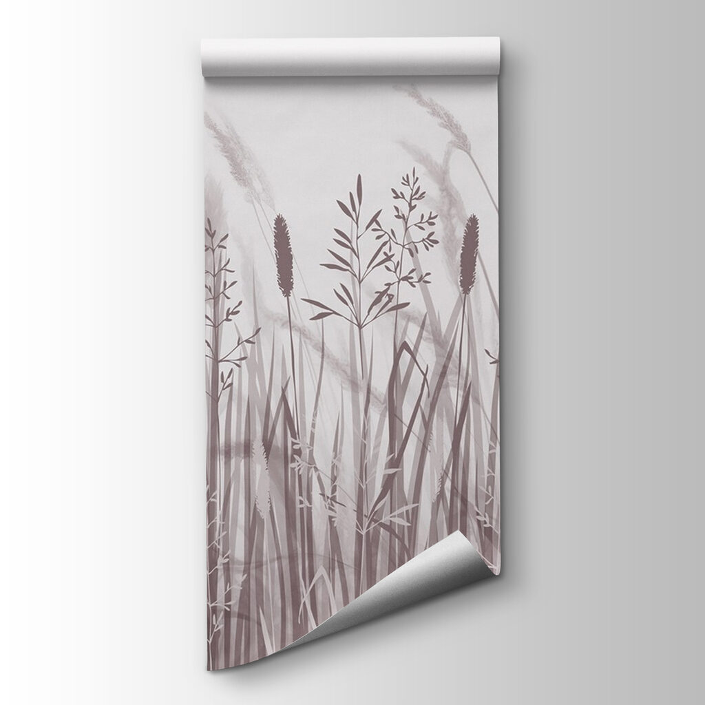 Field of grass with birds flying Field of grass with birds flying