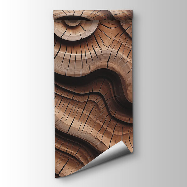 Wood carving with a spiral pattern Wood carving with a spiral pattern