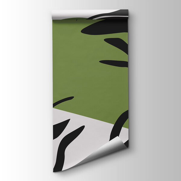Green and black zebra stripes