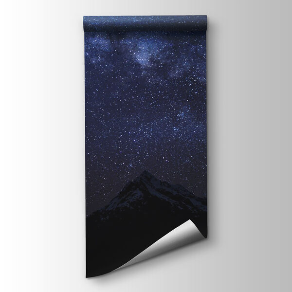 Starry sky over mountains