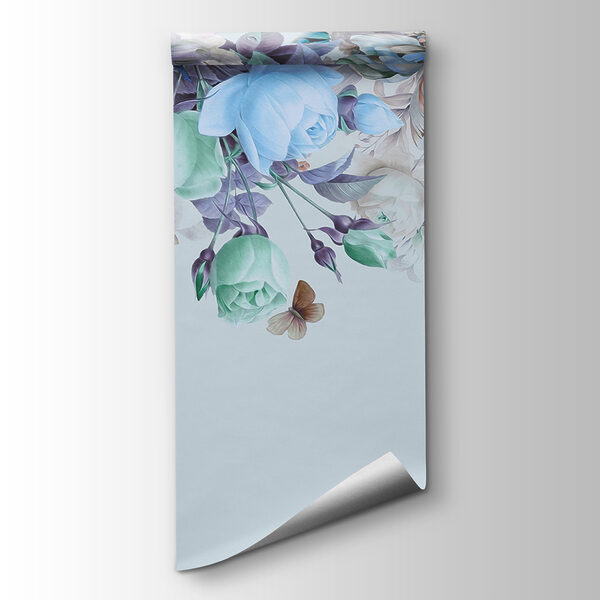 Elegant floral arrangement with butterflies