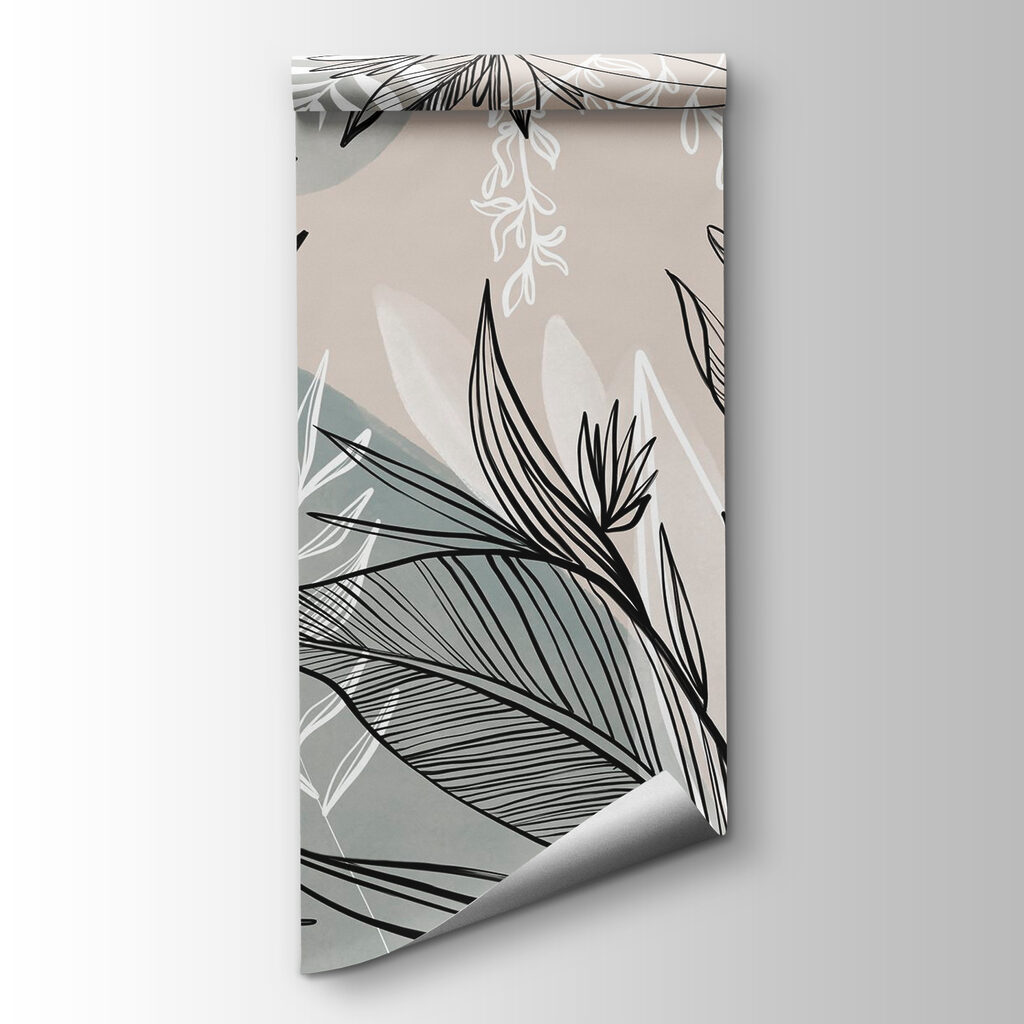 Drawing of flowers and leaves Drawing of flowers and leaves