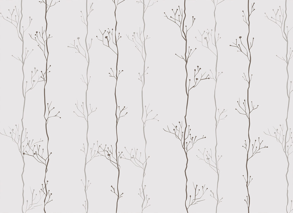 Pattern of branches on a white background