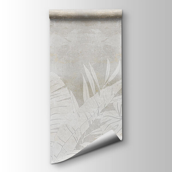 White background with leaves