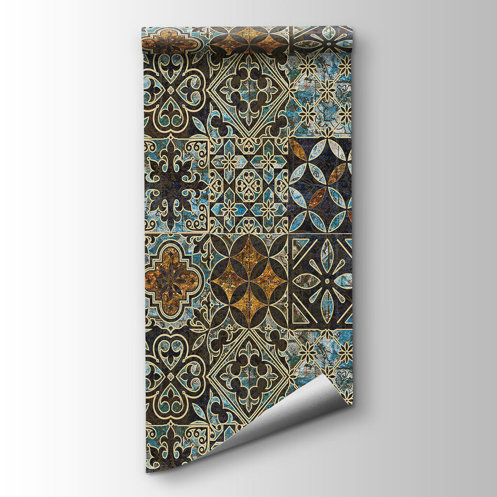 Pattern of colorful tiles